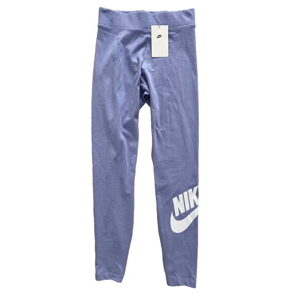 Nike CZ8528-569 High Rise Logo Leggings Thistle ( S ) - Picture 2 of 4